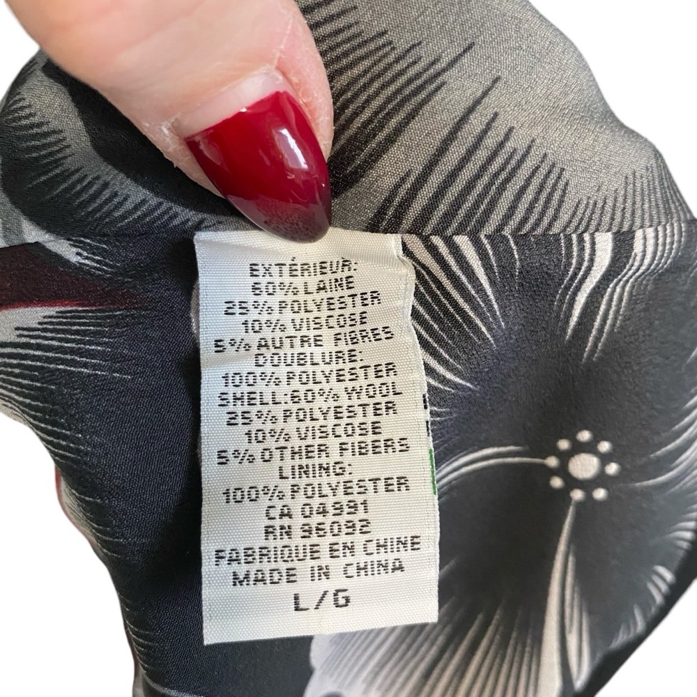 Katherine Barclay - Black Wool Blend Pea Coat - Picture 13 of 14